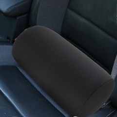 Memory Foam Roll Tube Round Pillow Home Travel Head Neck Back w Removable Cover