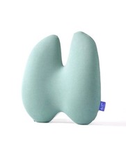 CUSHION LAB Extra Dense Memory Foam Lumbar Pillow, Ergonomic Back Support, Green