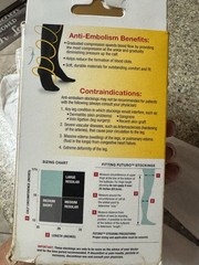 3M Futuro Medical Compression Open Toe / Heel Knee Length Medium Stockings Short
