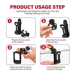Universal 360° Beverage Cup Holder For Wheelchair Walker Rollator Bike