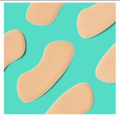 Back of Heel Cushion Khaki – 3 Pair