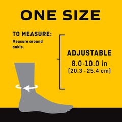 3M Black Ankle Stabilizer One Size Hook and Loop Strap for the Foot