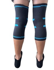 2 Pack Compression Knee Brace Women Men Support Sports Wrestling Blue Large