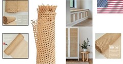 Durable 24″x48″ Natural Rattan Cane Webbing – Versatile DIY Furniture Material