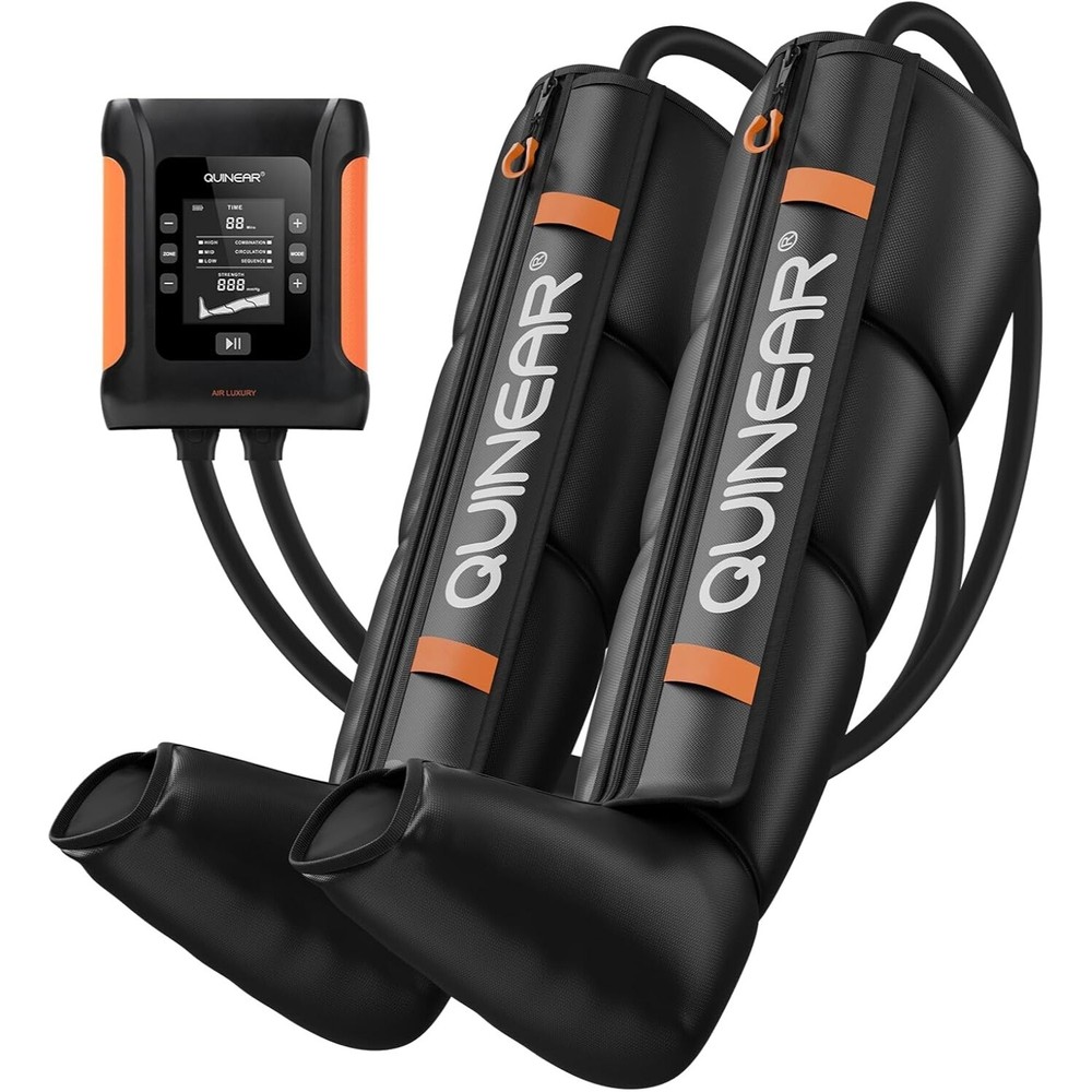 QUINEAR Professional Leg Recovery System, Cordless Air Compression Boots- Medium