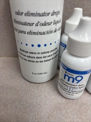 Hollister M9 Odor Eliminator Drops 1oz Bottles 12 Count & 1 8oz Bottle Exp: 2030
