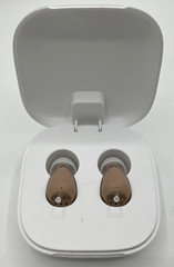 Audien Atom One OTC Hearing Aids Rechargeable Beige charger cord accessories