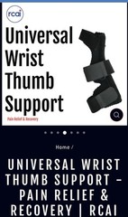 RCAI Universal Wrist Thumb Support Large Fits Left or Right hand Large