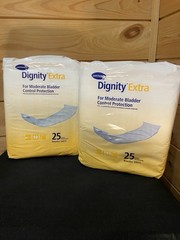 2 pks Hartmann Dignity Extra Moderate Bladder Control Incontinence Pads, 25 Ct
