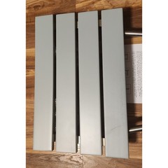 Wall Mounted Folding Shower Seat Bench Stainless Steel Frame 350 lb Capacity