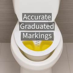 Graduated Specimen Collector Pans [Pack of 5] Toilet Nursing Hat for Urine, Vomi