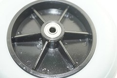 Wheelchair Caster Tires 8×2 Solid Rubber 200×50 5/16 Bearing For Electric