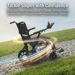 Electric Wheelchairs for Adults & Seniors Foldable Durable Lightweight