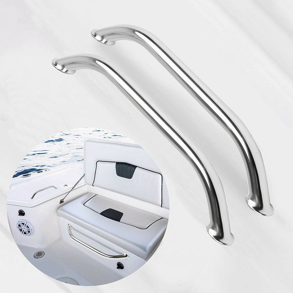 2X Stainless Steel 12 inch Handle Handrail Oval Grab Bar Multipurpose Hardware