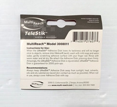 TeleStik Multi Reach – 3008011 – Replacement Adhesive Disks – Set of 2 – NEW