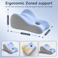 Natural Latex Wedge Pillow – Ergonomic Support for Back & Leg