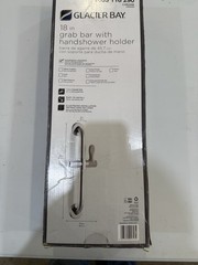 Glacier Bay Shower Grab Bar 18 in. x 1-1/4 in. Concealed Screw Adjustable Holder