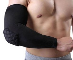 Honeycomb Elbow Pads Crashproof Sport Basketball Shooting Support Arm Sleeve LK
