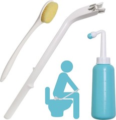 Toilet Aids Kit for Wiping Bottom – Long Reach Comfort Butt Wiper Tool for Disab