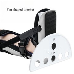Black Plantar Fasciitis Night Splint Large Hook and Loop Strap for The Foot Heel