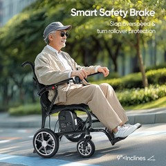 25.8lb Lightweight Carbon Fiber Electric Wheelchairs All Terrain Airline Approve