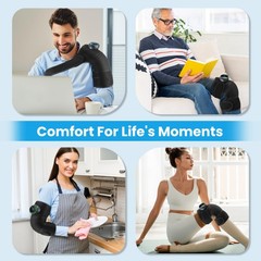 Touch Screen Shoulder Massager 5 Level 40℃-60℃ Heated Brace Pain Relief for Knee