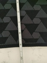 Thigh Compression Sleeves Set of 2 Black Geometric Design