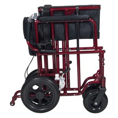Drive Heavy Duty Bariatric Aluminum Transport Chair – 22 Inch Width Seat