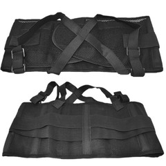 Heavy Duty Weight Lift Lumbar Lower Back Waist Support Belt Brace Suspender Work