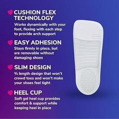 Dr. Scholl’s Love Your wedges and heels, 3/4 Length Insoles, All-Day Comfort