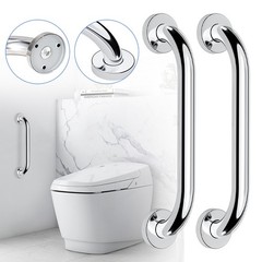 2 Pack Stainless Steel Shower Grab Bar Bathroom Safety Shower Handle for Elderly