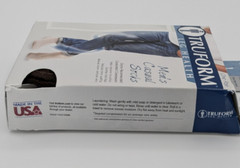 Truform Men’s Casual Socks Knee High Brown Large Moderate Compression 15-20 mmHg