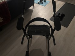 UpWalker UpWalker Lite Upright Rollator Walker 4-Wheel Foldable Seat Black