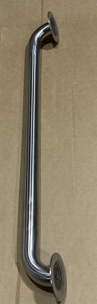 1 Stainless Steel Grab Bar 24” x 1.25″ Brushed Nickel standard Flange CSI New