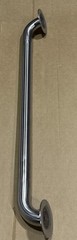1 Stainless Steel Grab Bar 24” x 1.25″ Brushed Nickel standard Flange CSI New