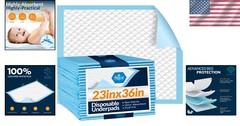 MED PRIDE Disposable Underpads 23“ X 36“ Incontinence Pads, Chux, Bed Covers,