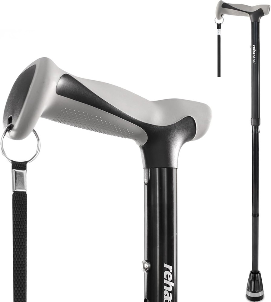 Walking Cane, Folding, Adjustable, Lightweight, Walking Canes for Men & Women