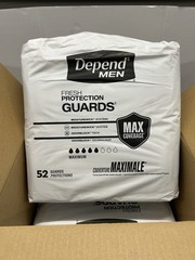 104 Count Depend Guards Mens Incontinence Bladder Coverage (2) 52 Count