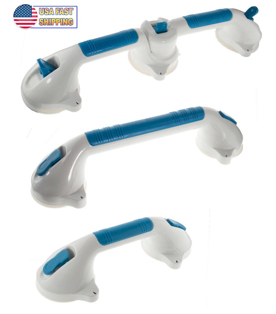 Large Suction Cup Grab Bar 17″ Shower Bathroom Safety Grip Hand Rail Assist Bar