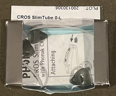 Phonak CROS SlimTube 0-L With Domes For Belong CROS Hearing Aids New 054-0690
