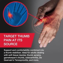 MUELLER Thumb Stabilizer Brace, Spica Splint for Pain Relief & Support