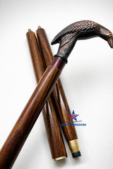 Solid Brass Bird Head Vintage Black Wooden Walking Stick Cane handmade Gift