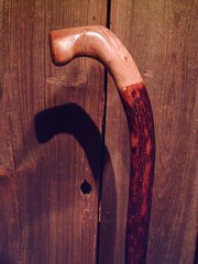 walking stick natural grown ROOT KNOB HANDLE for GOOD sized hands MADE IN USA