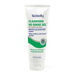TriDerma Cleansing No Rinse Gel with AP4 Aloe Vera Complex 4 Ounces