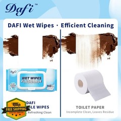 DAFI Flushable Wipes 600 Count Unscented