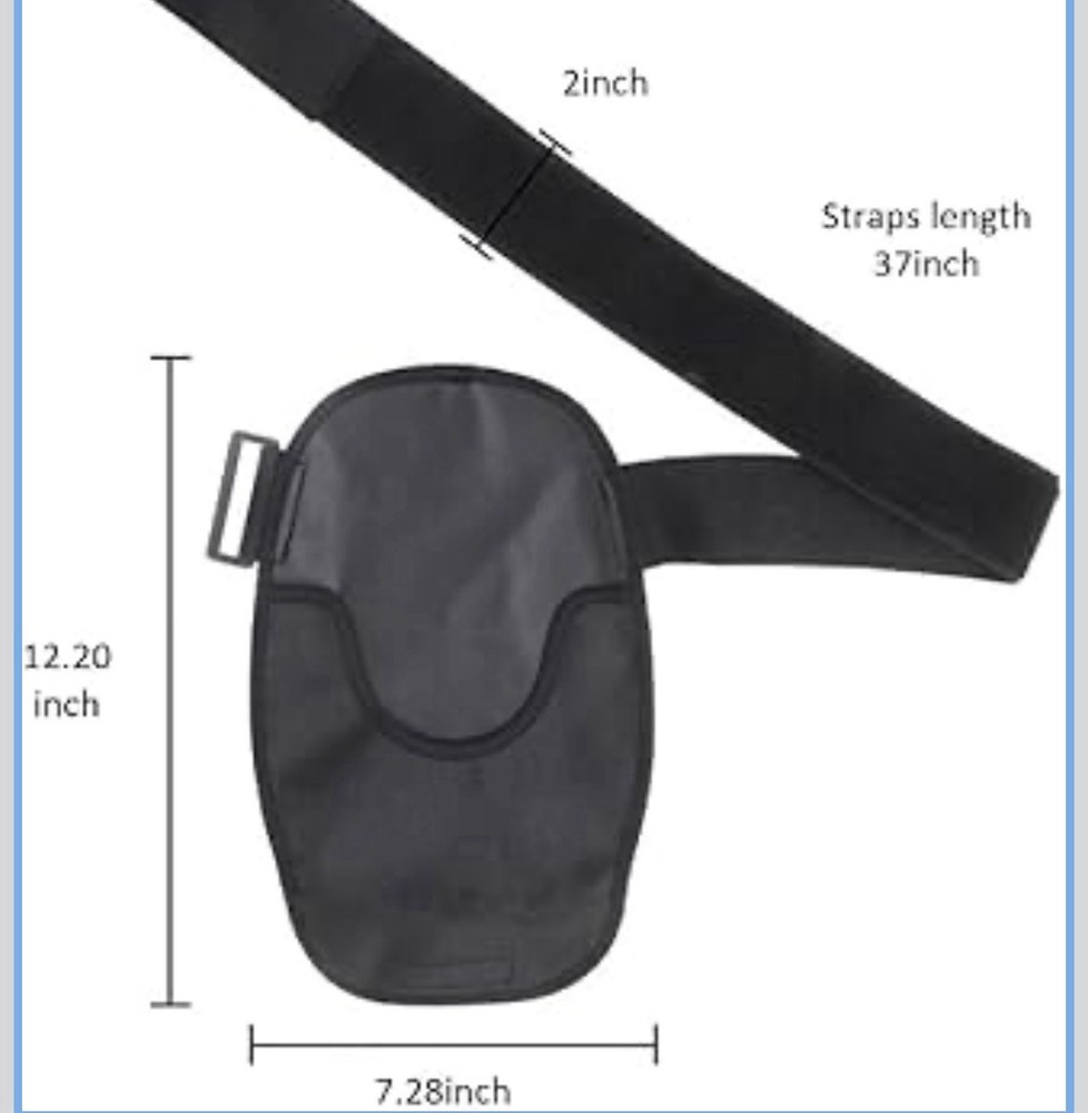 Ostomy Bag Cover with Adjustable Elastic Band | Reusable & Washable Bag