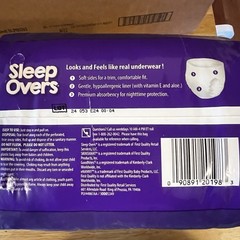 4 Pack Of 22 XL Sleep Overs Diapers Pull Ups Total Count 88 Unisex Incontinence