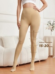 Women’s Compression Pantyhose Closed Toe High Waist Support Stockings 15-20mmHg