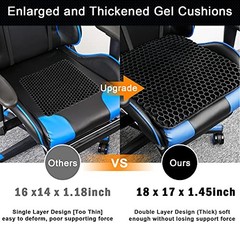 OMCOZY Gel Seat Cushion Cooling Thick Breathable Honeycomb Design – BLACK