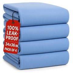 Epicessentials Incontinence Bed Pads Washable Waterproof – 34″ x 36″ Reusable…